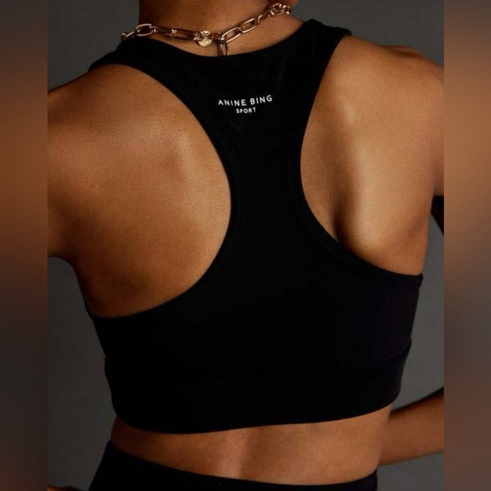 ANINE BING  Monogram Sports Bra
